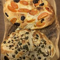 Focaccia de fugazza  at Mezcla Chica Kitchen in Rosario