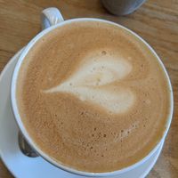 Oat milk latte at The Table Café in South East London