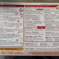 Menu   at The Table Café in South East London