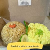 Fried Rice with Scramble Tofu at Dapur Sukabeda - Tahu Geol in Kuta