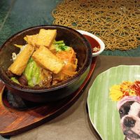 Vegan bibimbap at bibim in Amman