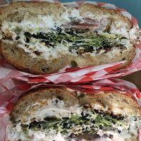 The Elaine bagel sandwich  at Just What I Kneaded in Los Angeles