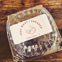 Cinnamon roll was just what I kneaded! :) at Just What I Kneaded in Los Angeles