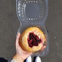 Blueberry pastry so yummyyy at Just What I Kneaded in Los Angeles