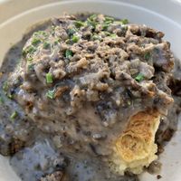 Biscuit and gravy   at Just What I Kneaded in Los Angeles