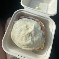 Pumpkin cinnamon roll  at Just What I Kneaded in Los Angeles