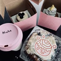 Cinnamon Roll, Cupcakes and Coffee  at Just What I Kneaded in Los Angeles