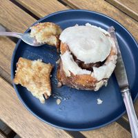 Cinnamon roll  at Just What I Kneaded in Los Angeles