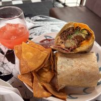 New breakfast burrito  at Just What I Kneaded in Los Angeles