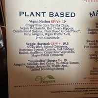 Market Place Tavern’s vegan offerings (we also had the Cauliflower Bites & fries).   at Marketplace Tavern in Litchfield