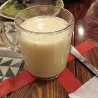 Badam(almond) milk at Namma Veetu Vasantha Bhavan in Kuala Lumpur