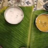 Kurma and raita at Namma Veetu Vasantha Bhavan in Kuala Lumpur