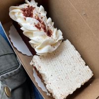 Red velvet and carrot cake  at Crave Coffee House & Bakery in Kingston