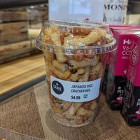 Japanese rice crack to go snack container at Crave Coffee House & Bakery in Kingston