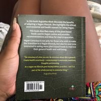 Her new book!!! at Vegan Cottage in Bridgetown