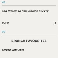 From the Menu at Milestones in Abbotsford