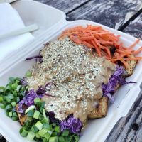 Tofu peanut thing at Native Bowl - Food Cart in Portland