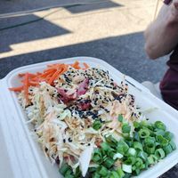 Dragon breath fire thing at Native Bowl - Food Cart in Portland