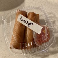 Vegan egg rolls  at Pho 4 U in Atascadero