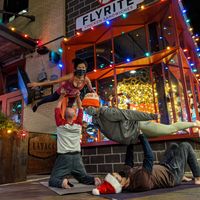 Acro vegans flying at Flyrite. at Flyrite in Austin