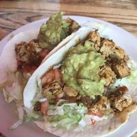 Fresca tacos with tofu ? ? ? #vegan at John's Tex Mex in Rochester