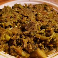 Dewani handi baji ($14). Bitter/acrid flavor. at Curry In A Hurry in Minneapolis