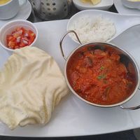 Vegan 'fish' (banana blossom) curry - as delicious as it looks! at Green Island Bistro in Rhuddlan