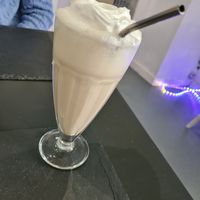 Vanilla milkshake at Green Island Bistro in Rhuddlan