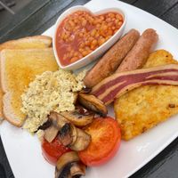 Full English Breakfast at Green Island Bistro in Rhuddlan