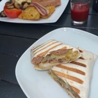 Breckfast Wrap at Green Island Bistro in Rhuddlan