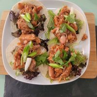 Mini Jackfruit Tacos at Green Island Bistro in Rhuddlan
