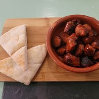 Paprika Sausages at Green Island Bistro in Rhuddlan