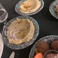 Hummus & lentil purée   at M.Houmous in Nancy