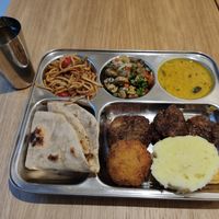 Mixed Vegan Buffet and tea at Dhaba Beas in Brno