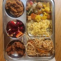 The 'extra' seitan is up on the left. at Dhaba Beas in Brno