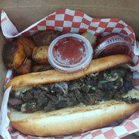 Vegan cheese steak at Lolly's Pantry in North Palm Beach