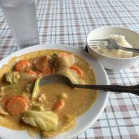 Massam curry was a little salty, otherwise very tasty. The salad rolls were disappointing, iceberg lettuce, shredded carrots and tofu, left me wanting. I’ll come back clean & cut at Best Thai in Lincoln City