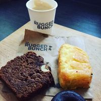 Take away cakes and coffee at The Rugged Bunch in London