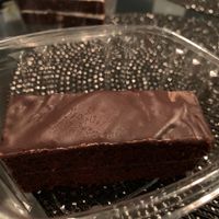 Vegan chocolate truffle pastry  at Dessert Directory in Vancouver