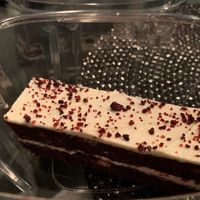Vegan red velvet pastry  at Dessert Directory in Vancouver