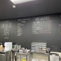 new menu with some vegan shaved ice flavors   at Waka-Waka Snack-Bar in Everett