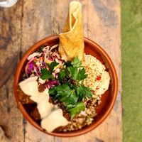 Falafel plate at Advieh in Seddon