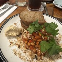 The gluten free bread was fluffy   at Advieh in Seddon