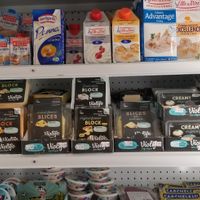 Vegan cheeses at Select Food Shoppe in Amman