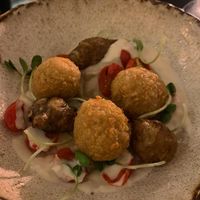 Falafel & Jerusalem artichoke at Salt in Porvoo