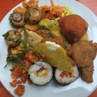mixed buffet plate at Viasko - Bar und Restaurant in Berlin