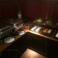 Some of the hot dishes and tofu options from the buffet brunch  at Viasko - Bar und Restaurant in Berlin