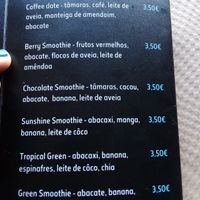 Menu example. It's in Portuguese but the owner seems to be happy to translate and explain the vegan options if you need English.  at O Meu Boteco in Monte Gordo