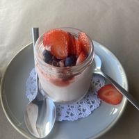 Vegan cheesecake!  at O Meu Boteco in Monte Gordo