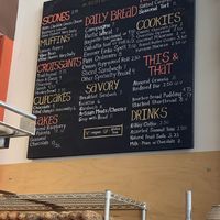 Menu  at Fire Island Rustic Bakeshop in Anchorage